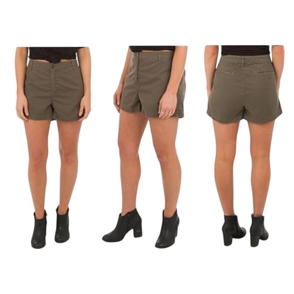 NWT Joie Traveller Shorts 100% Cotton in Fatigue Size 30 Olive Green